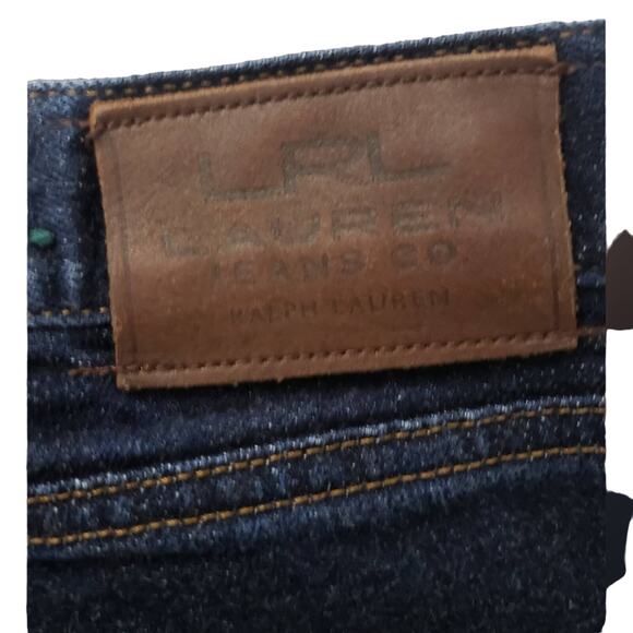 Lauren Jeans Co Ralph Lauren Womens Jeans Size 2 P Mid Rise Dark Wash Blue Denim - Picture 5 of 6